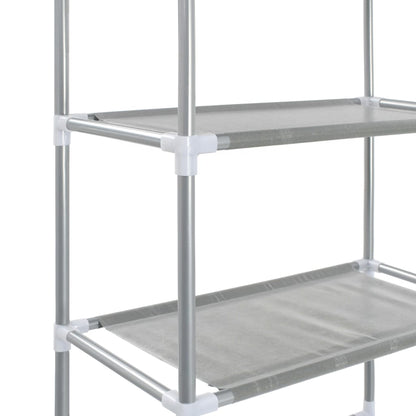 Opbergrek Voor Boven Toilet 3-Laags Kleurig 53 x 28 x 169 cm Zilver