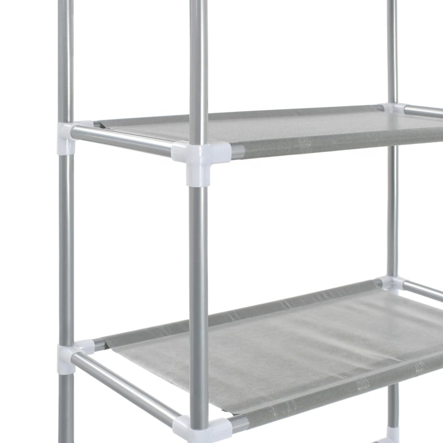 Opbergrek Voor Boven Toilet 3-Laags Kleurig 53 x 28 x 169 cm Zilver