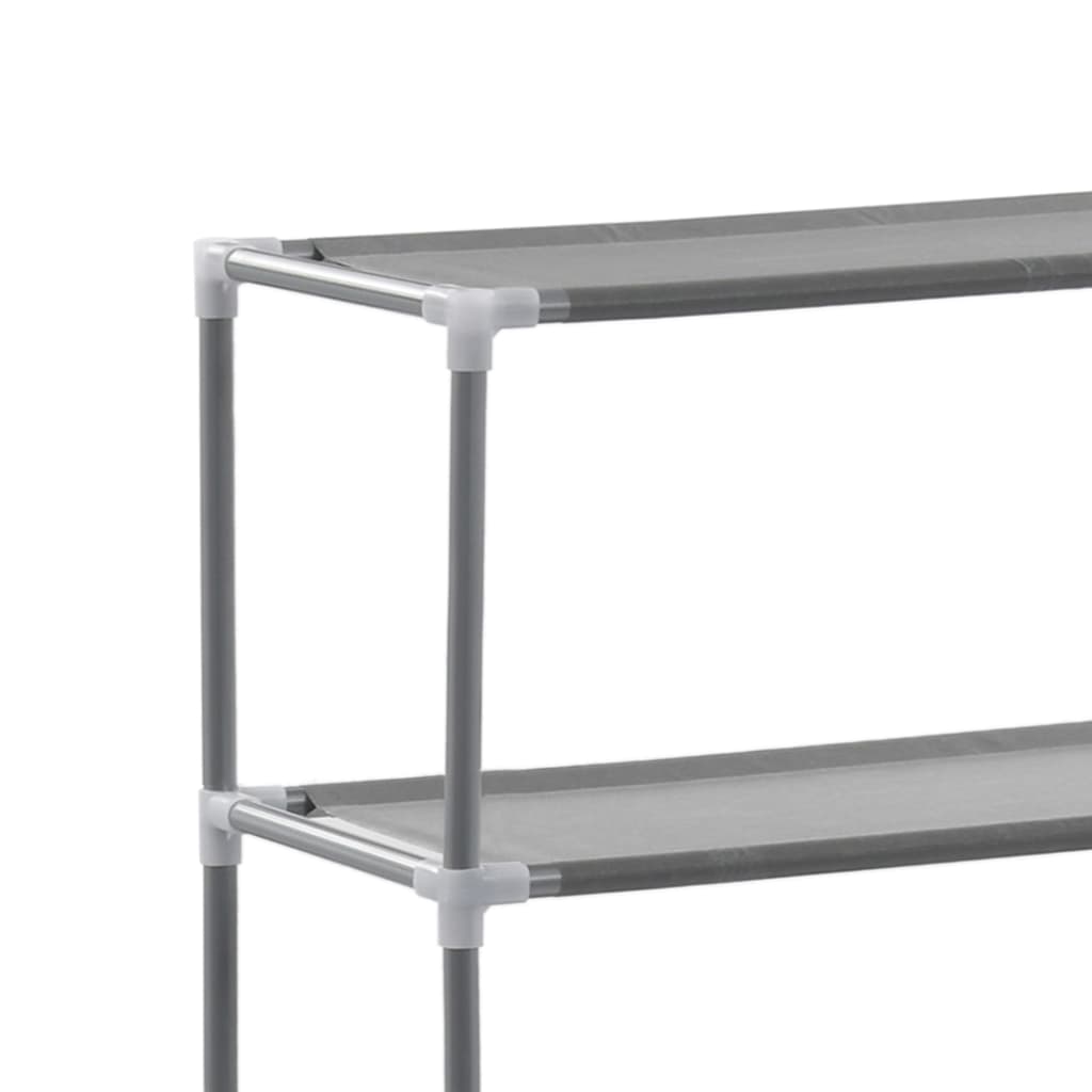 Opbergrek voor boven wasmachine 3-laags 69x28x169 cm zilver