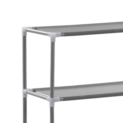 Opbergrek voor boven wasmachine 3-laags 69x28x169 cm zilver