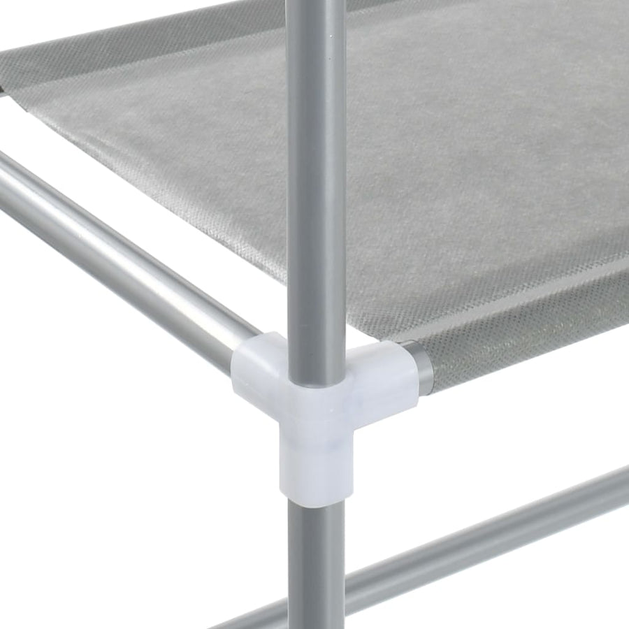 Opbergrek voor boven wasmachine 3-laags 69x28x169 cm zilver