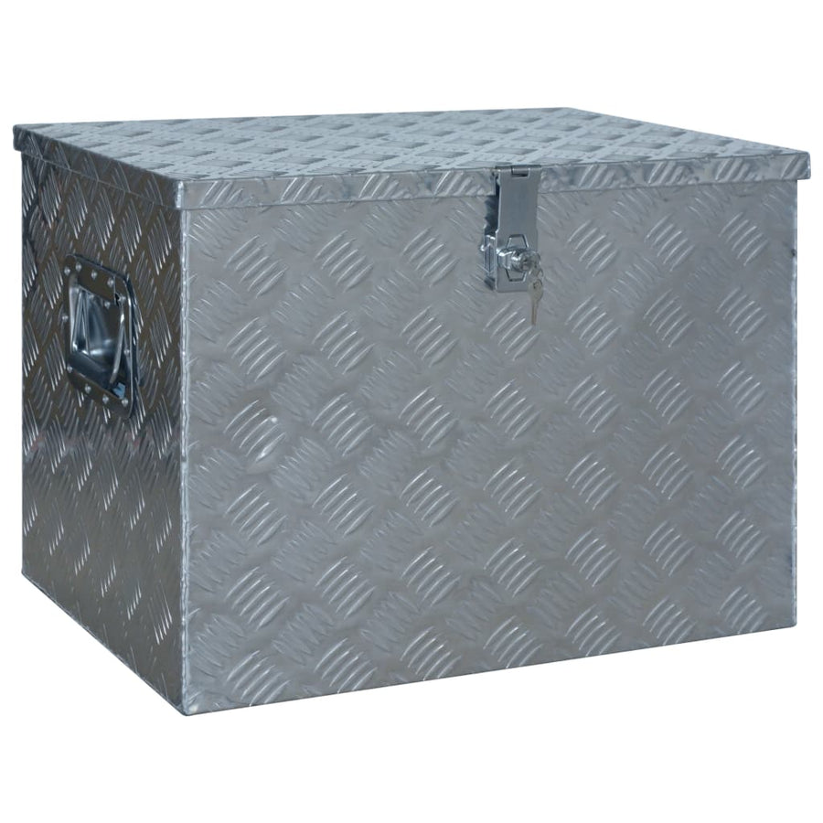 Aluminium kist 610x430x455 mm zilverkleurig