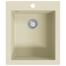 Gootsteen enkele bak graniet beige Beige
