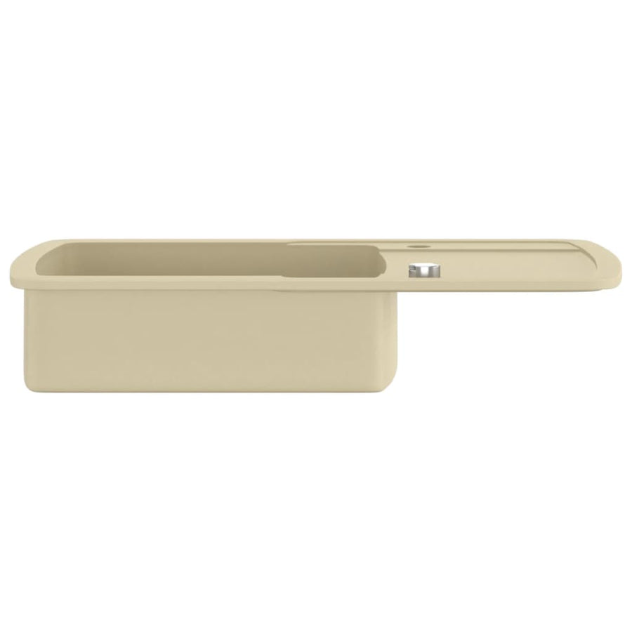 Gootsteen enkele bak graniet beige Beige
