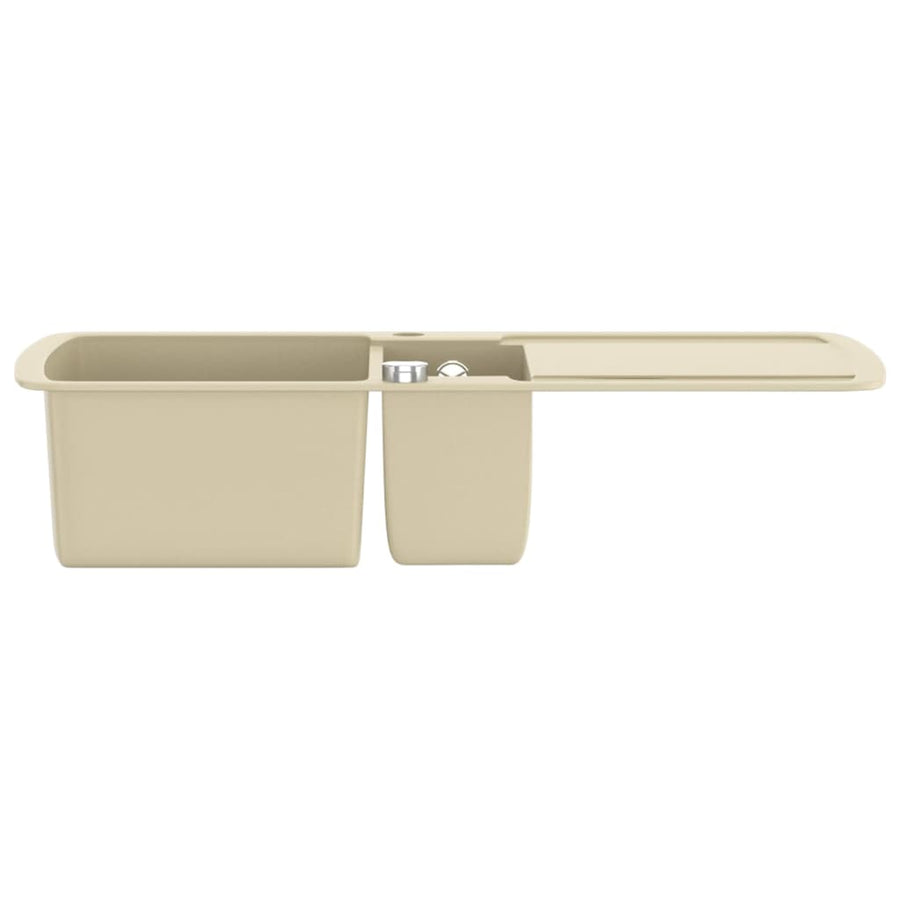 Gootsteen Dubbele Bakken Graniet Beige