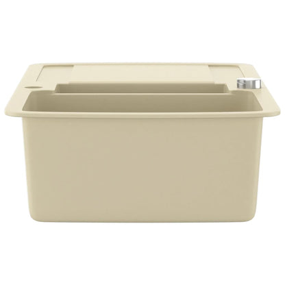 Gootsteen Dubbele Bakken Graniet Beige