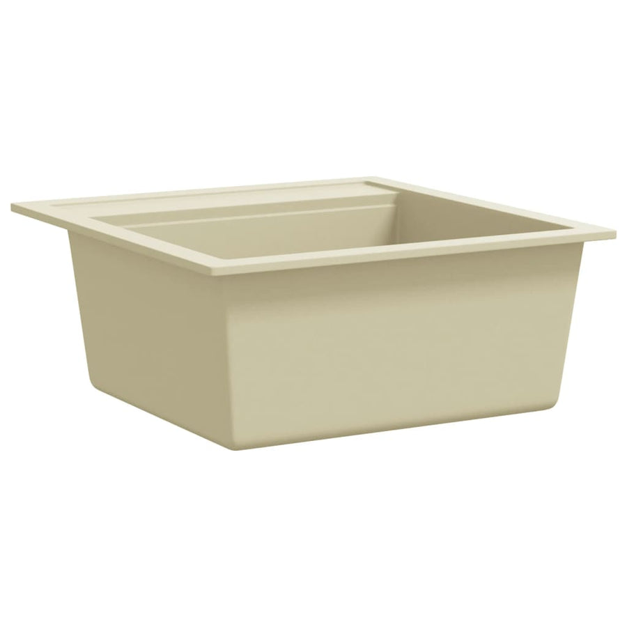 Gootsteen enkele bak graniet beige Beige