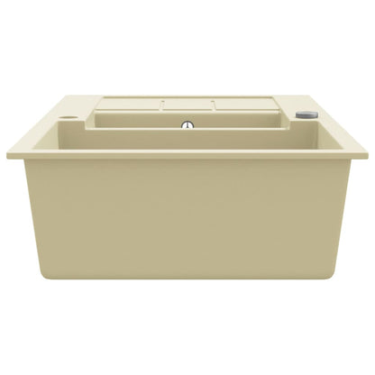 Gootsteen Dubbele Bakken Graniet Beige