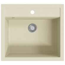 Gootsteen enkele bak graniet beige Beige