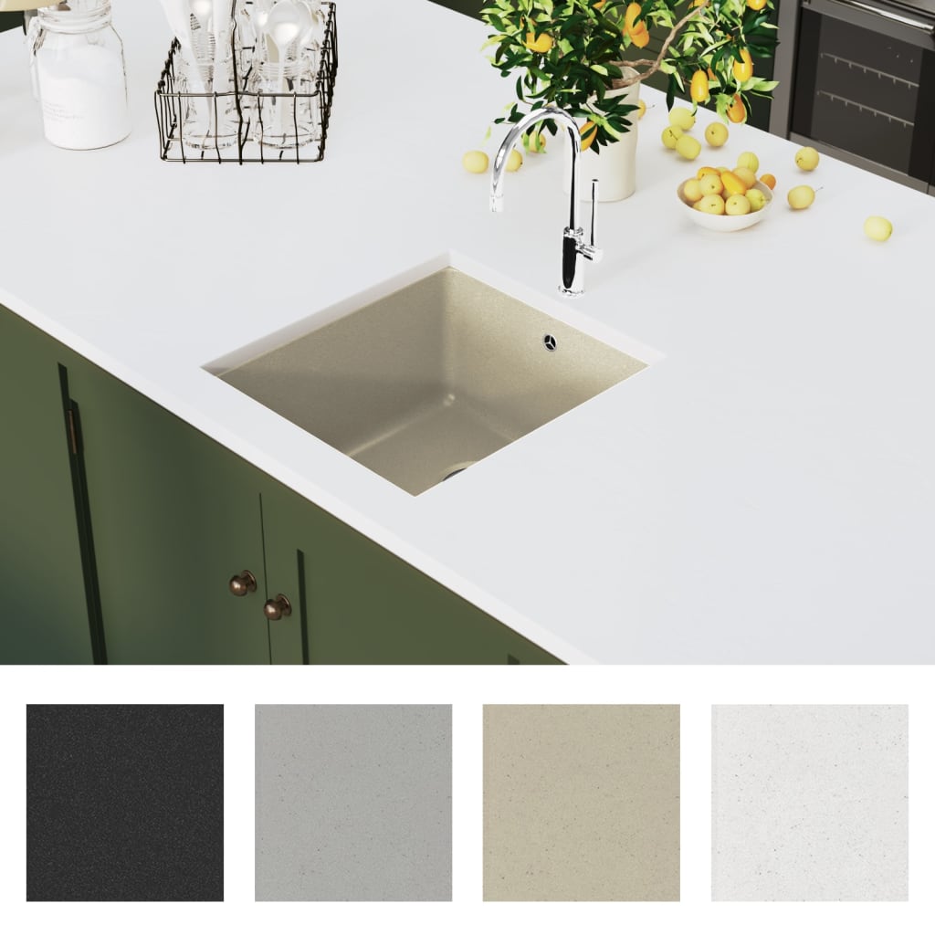 Gootsteen Enkele Bak Graniet Beige
