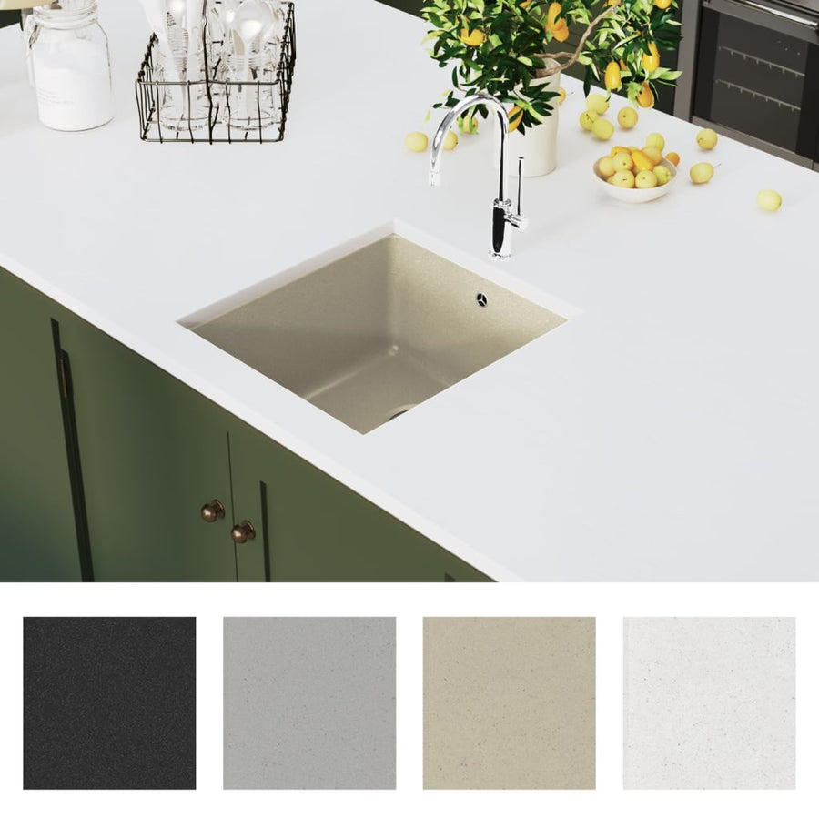 Gootsteen Enkele Bak Graniet Beige