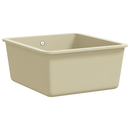 Gootsteen Enkele Bak Graniet Beige