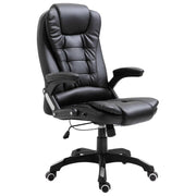 Kantoorstoel kunstleer zwart 68x71x110-119 cm