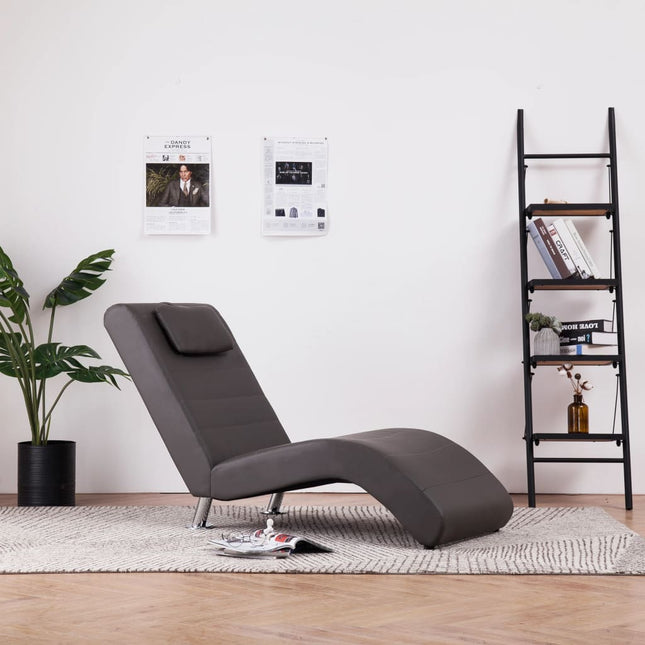 Chaise Longue Met Kussen Kunstleer