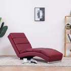 Chaise Longue Kunstleer Wijnrood