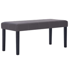Bankje 106 Cm Kunstleer Grijs