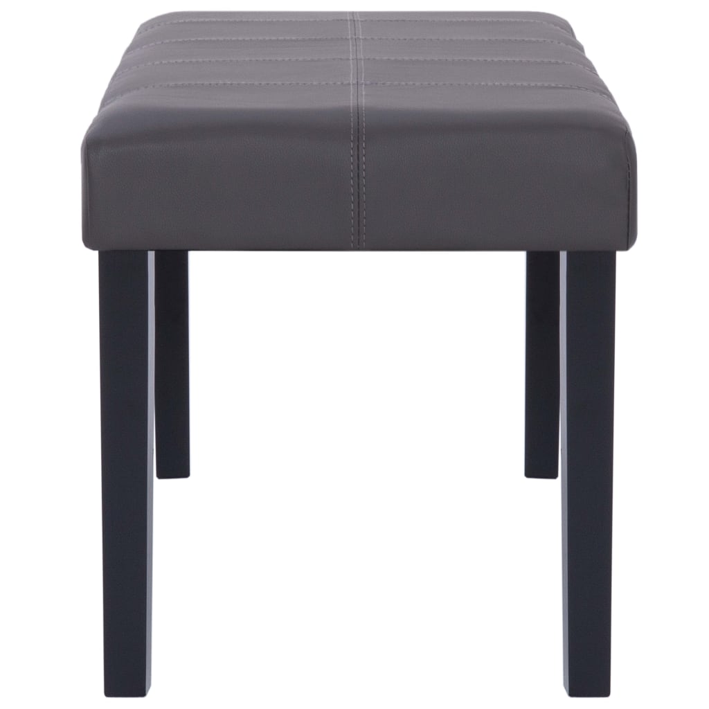 Bankje 106 Cm Kunstleer Grijs