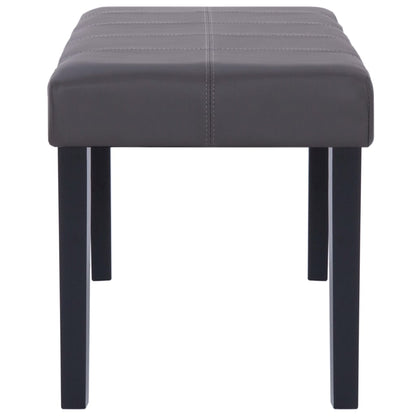 Bankje 106 Cm Kunstleer Grijs