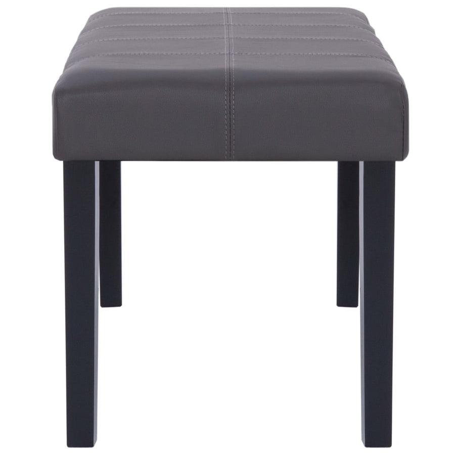 Bankje 106 Cm Kunstleer Grijs
