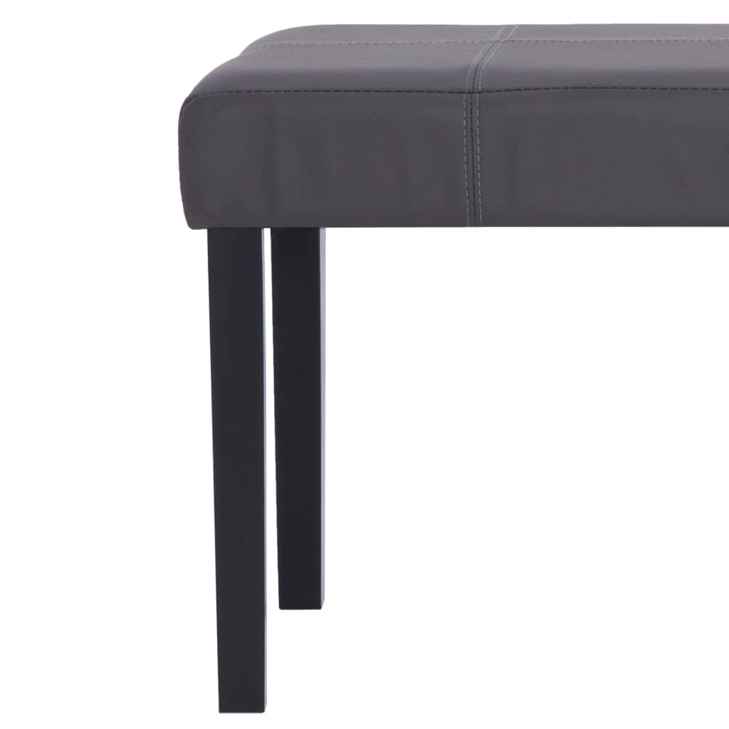 Bankje 106 Cm Kunstleer Grijs