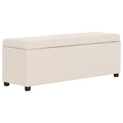 Opbergbank 116 cm polyester crème