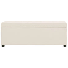 Bankje Met Opbergvak 116 Cm Polyester crème