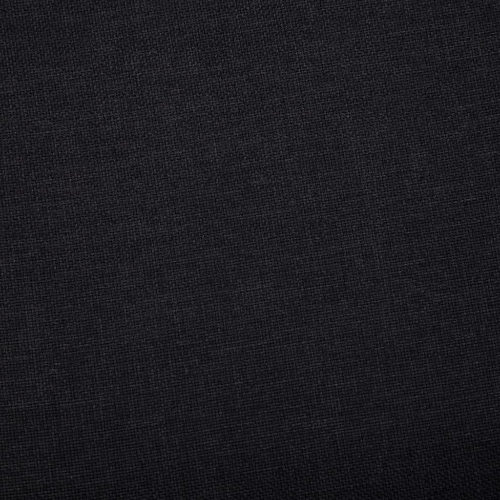 Bankje Met Opbergvak 116 Cm Polyester Zwart