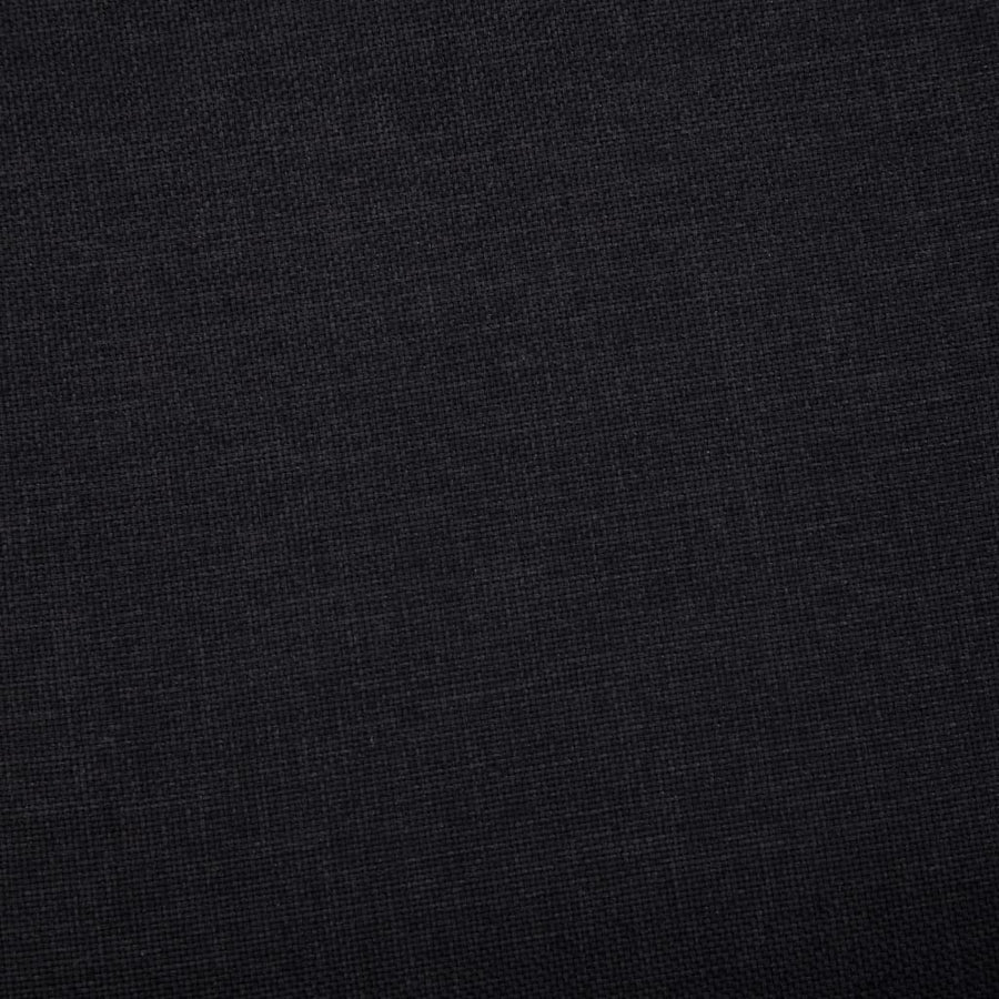 Bankje Met Opbergvak 116 Cm Polyester Zwart