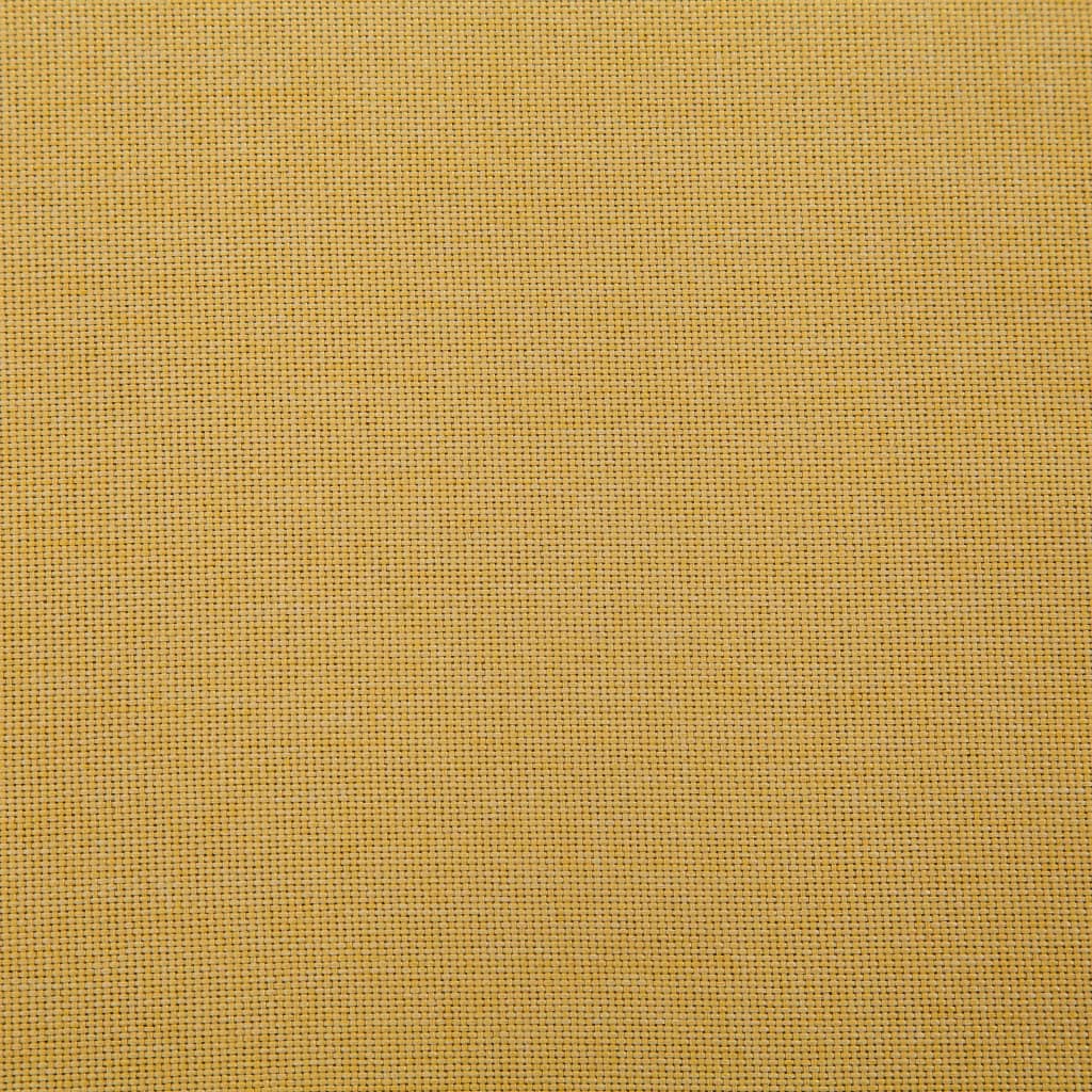 Bankje Met Opbergvak 116 Cm Polyester Geel