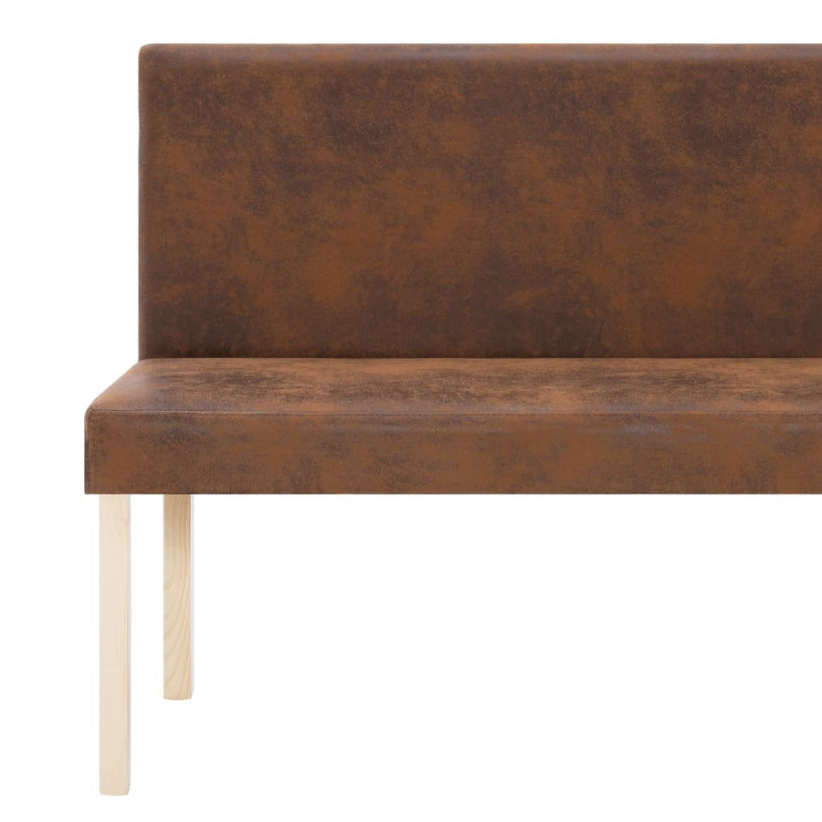 Bankje 139,5 Cm Kunstsuède Nee