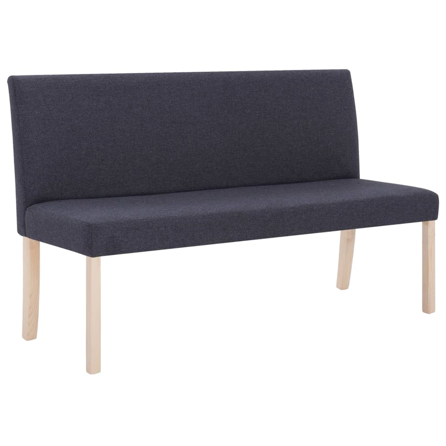 Bankje 139,5 Cm Polyester Donkergrijs