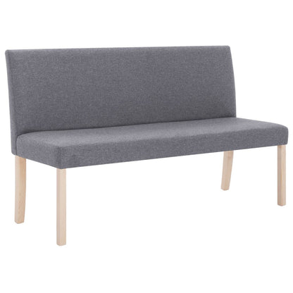 Bankje 139,5 Cm Polyester Lichtgrijs