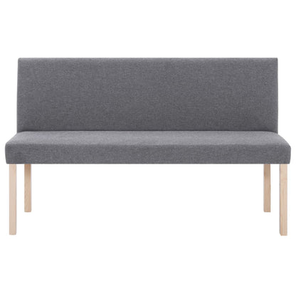 Bankje 139,5 Cm Polyester Lichtgrijs