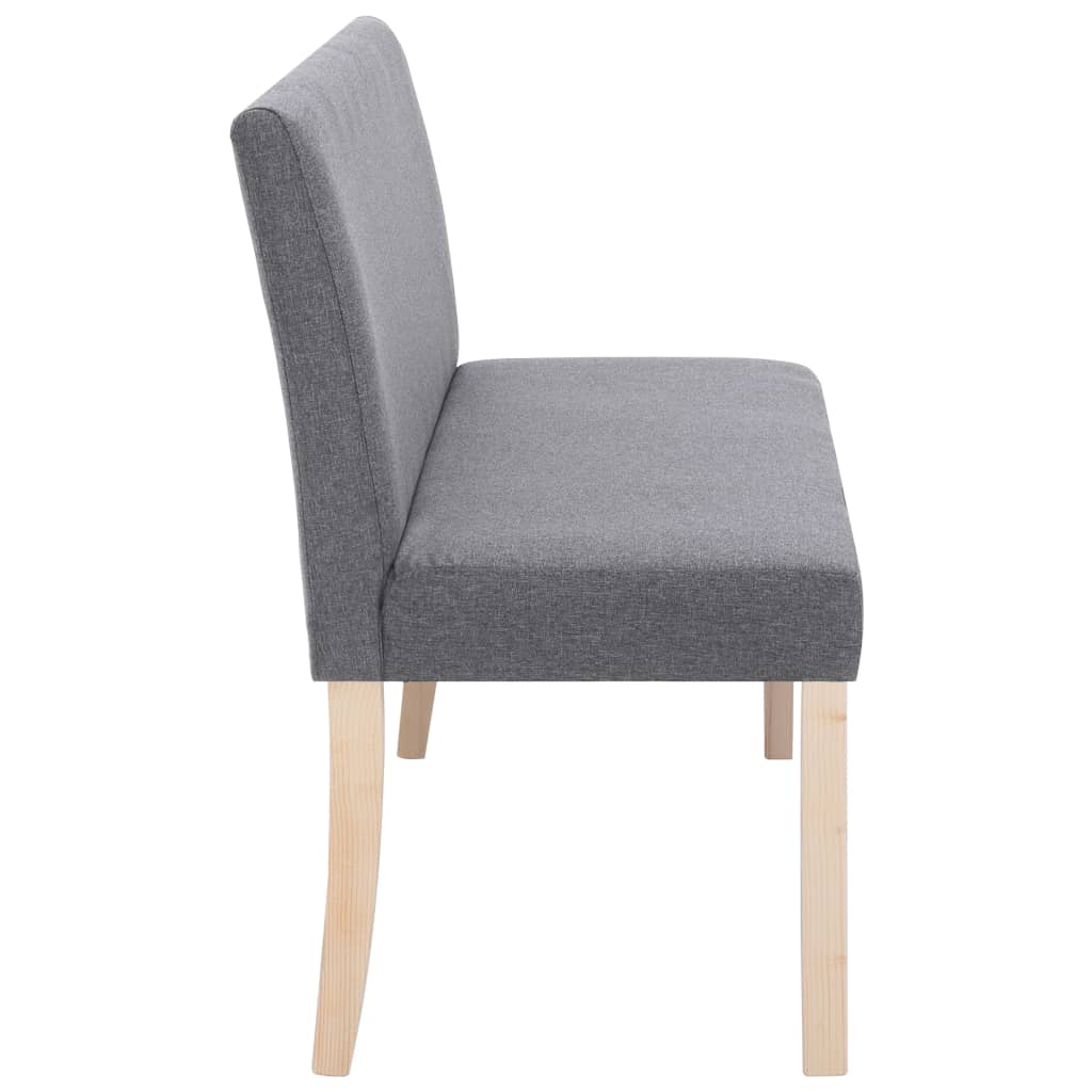 Bankje 139,5 Cm Polyester Lichtgrijs