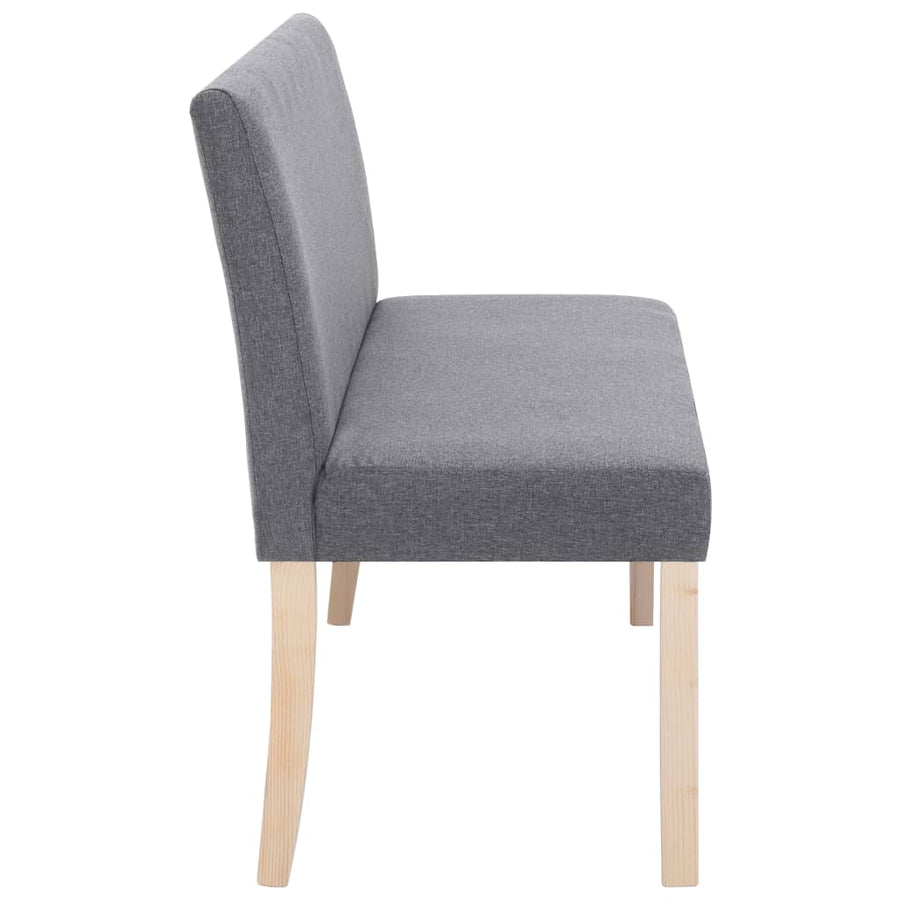Bankje 139,5 Cm Polyester Lichtgrijs