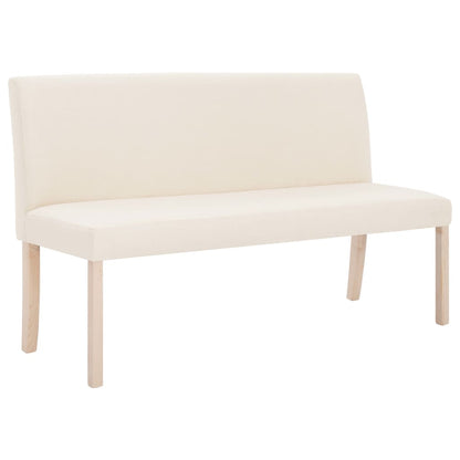 Bankje 139,5 Cm Polyester Crème