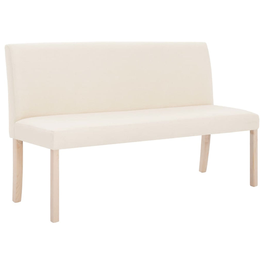 Bankje 139,5 Cm Polyester Crème