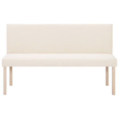 Bankje 139,5 Cm Polyester Crème