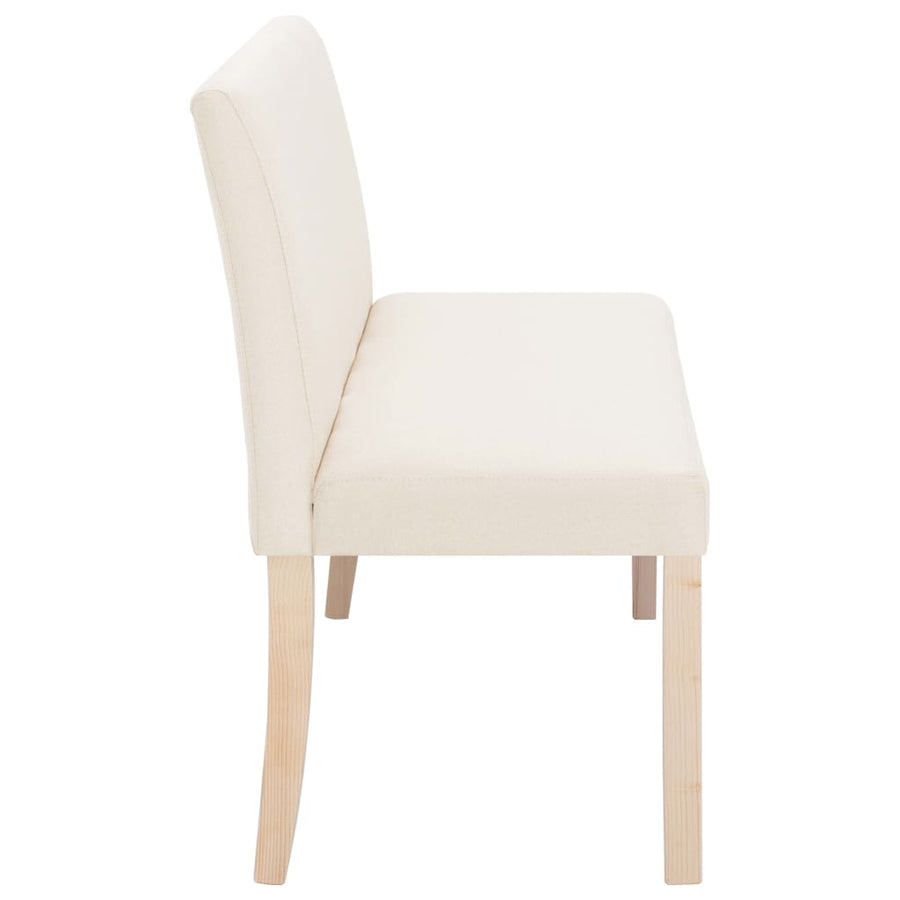 Bankje 139,5 Cm Polyester Crème