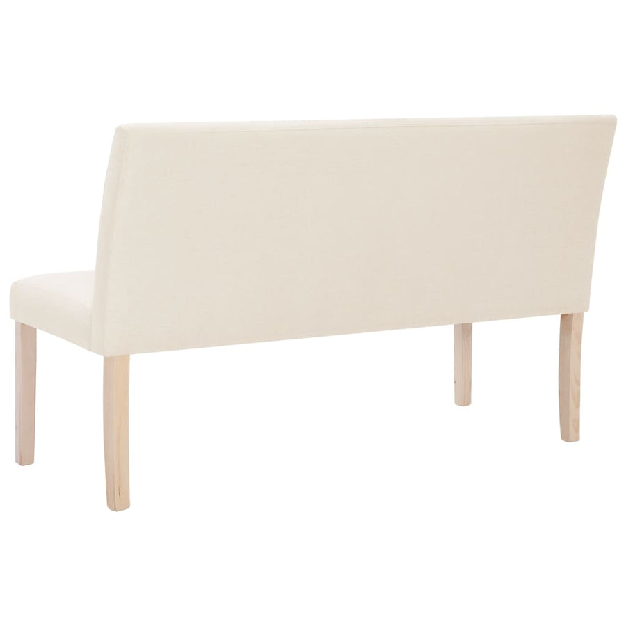 Bankje 139,5 Cm Polyester Crème
