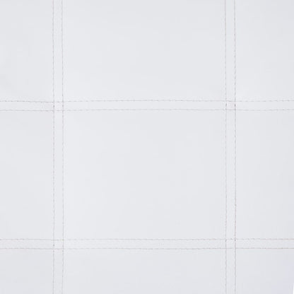 Massage Chaise Longue Met Kussen Kunstleer Wit