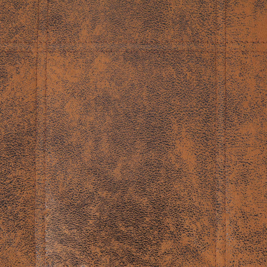 Massage Chaise Longue Met Kussen Kunstsuède Bruin