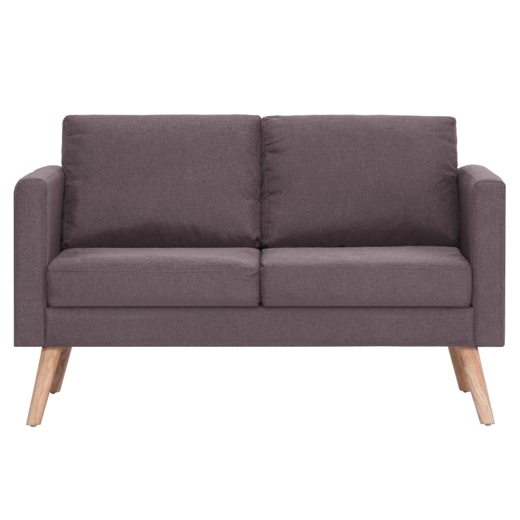 Stof Taupe Tweezitsbank