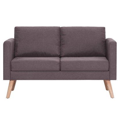 Stof Taupe Tweezitsbank