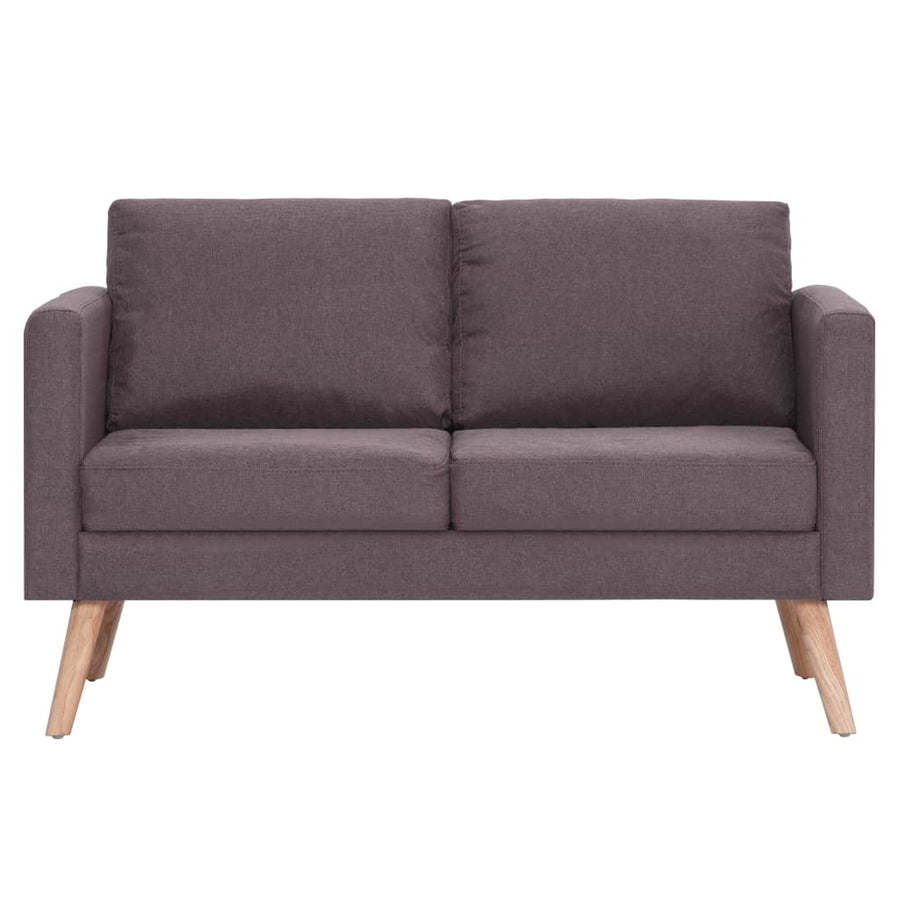Stof Taupe Tweezitsbank