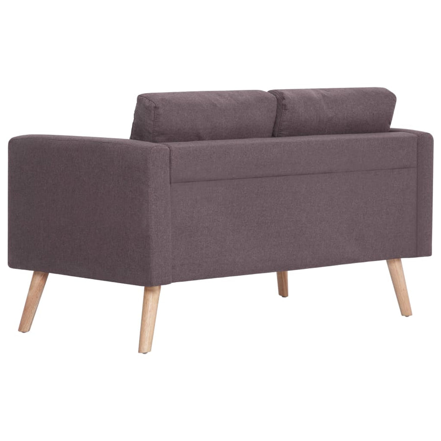 Stof Taupe Tweezitsbank