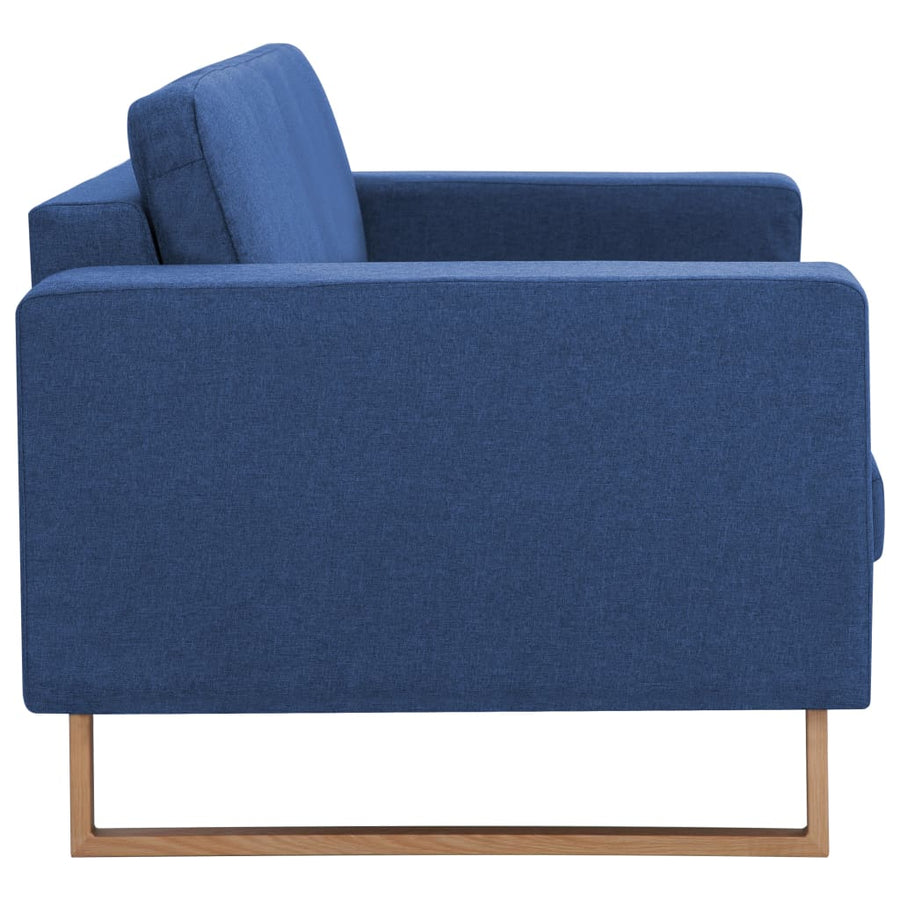 Stof Blauw Driezitsbank