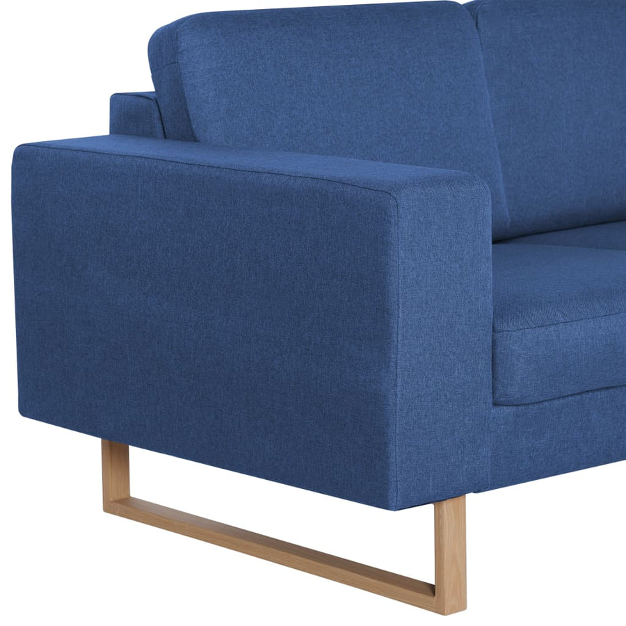 Stof Blauw Driezitsbank