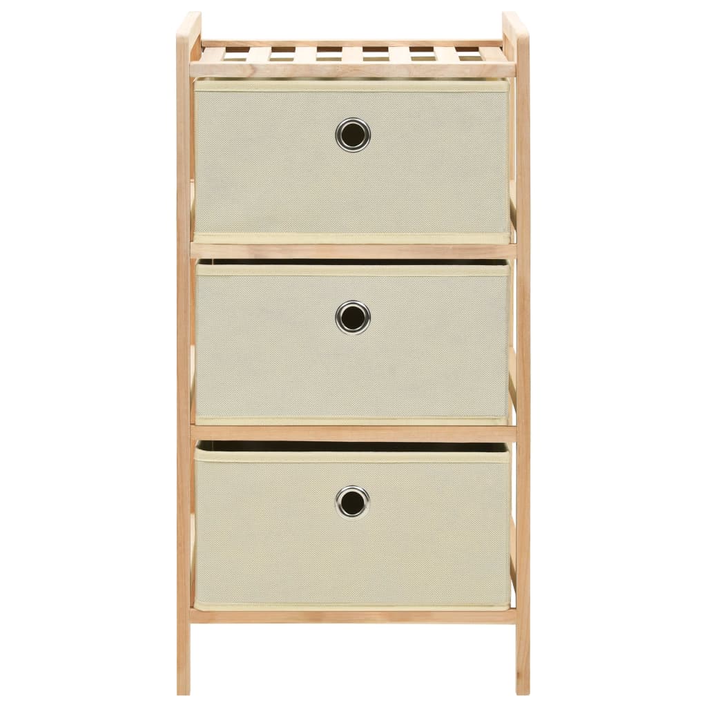 Opbergrekken Met Stoffen Manden Cederhout Beige 3 2