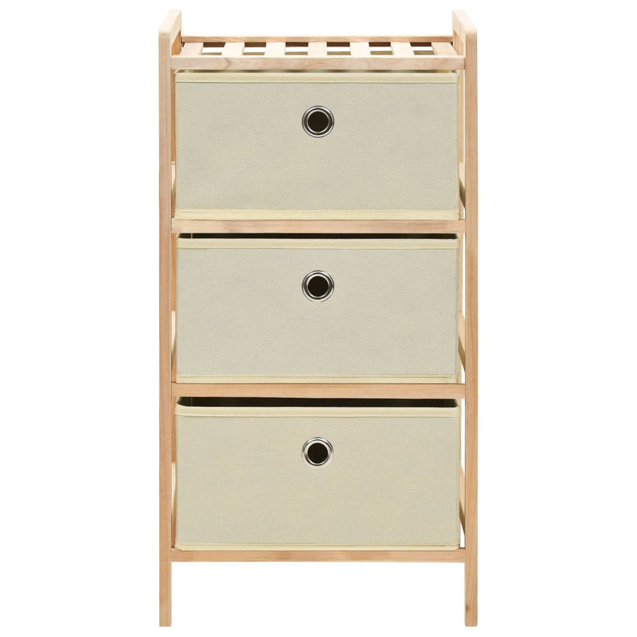 Opbergrekken Met Stoffen Manden Cederhout Beige 3 2